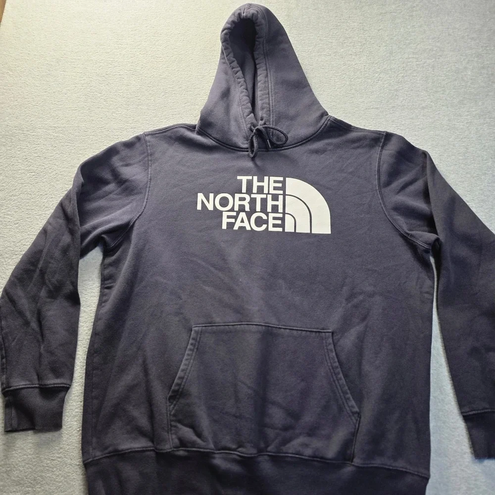 The North Face‎ Mens XL Navy Blue Pullover Hoodie Sweatshirt Half Dome Logo